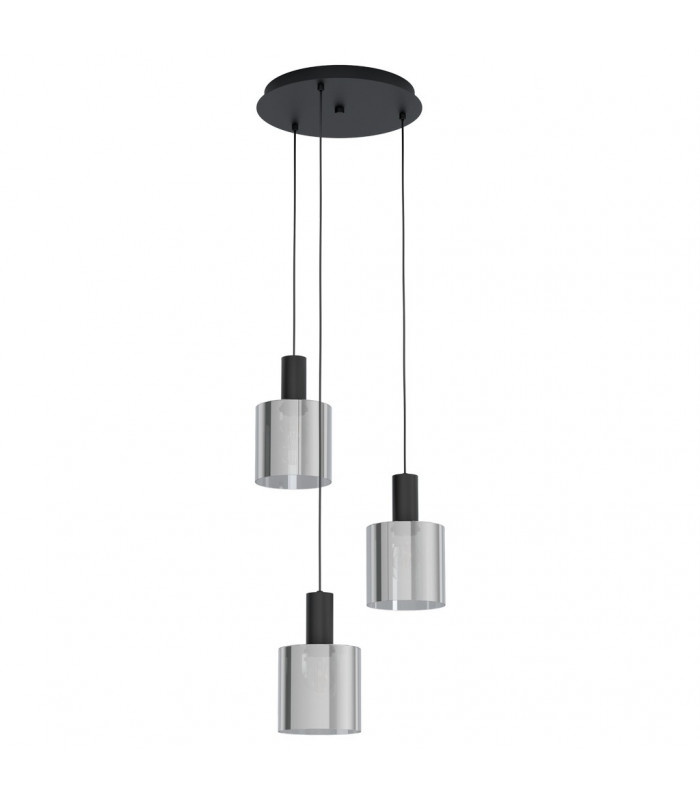 Gorosiba 3 Lamp Cluster Pendant Ceiling Light Black