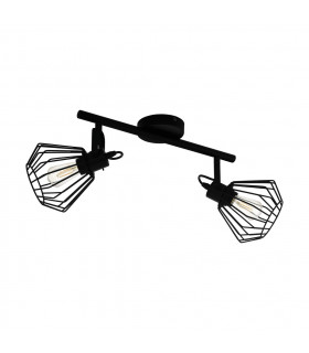 Tabillano 2 Lamp Twin Spotlight Black