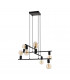 Mezzana 8 Lamp Multi Arm Pendant Ceiling Light Black-1