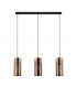 Tabiago 3 Lamp Straight Bar Pendant Ceiling Light Black