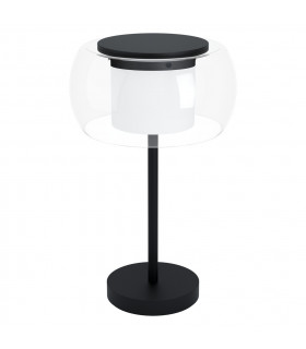 Briaglia Integrated LED Table Lamp Black Remote Included + APP Control BLE CCT RGB