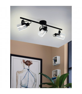 Berregas 3 Lamp Spotlight Bar Black Chrome-2