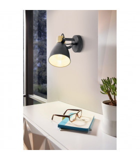 Coswarth Single Spotlight Anthracite Cream-White Brown-2