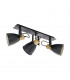 Coswarth 3 Lamp Spotlight Bar Anthracite Cream-White Brown