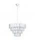 Erseka 7 Lamp Pendant Ceiling Light Chrome