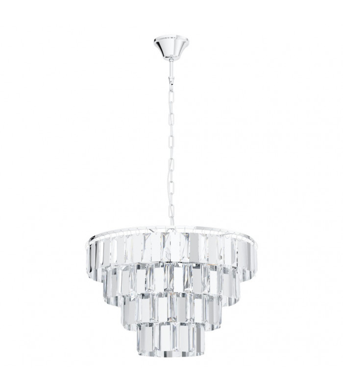 Erseka 7 Lamp Pendant Ceiling Light Chrome