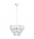 Erseka 5 Lamp Pendant Ceiling Light Chrome