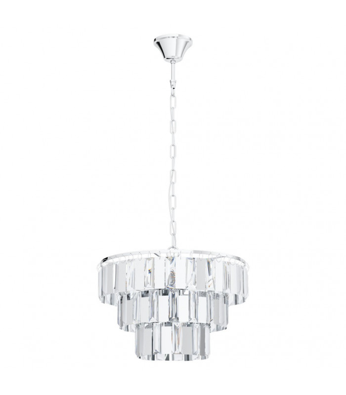 Erseka 5 Lamp Pendant Ceiling Light Chrome