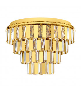 Erseka 7 Lamp Pendant Ceiling Light Brass