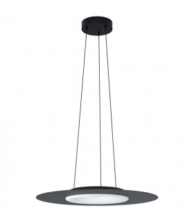 Compo Led Integrated Pendant Ceiling Light Black Remote Included + APP Control BLE CCT RGB