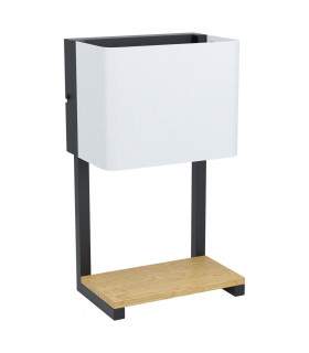 Galdakao Led Table Lamp With Shade Black Natural