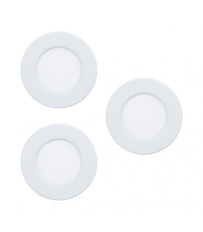 Fueva Led Recessed Downlight White- 3 Pack