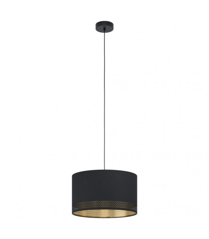 Esteperra Cylindrical Pendant Ceiling Light Black