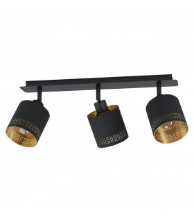 Esteperra 3 Lamp Spotlight Bar Black