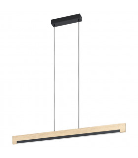 Camacho Led Integrated Pendant Ceiling Light Black Brown