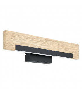 Camacho Integrated LED Wall Light Black Brown
