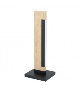 Camacho Integrated LED Table Lamp Black Brown-1