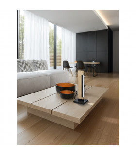 Camacho Integrated LED Table Lamp Black Brown-2