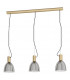 Lebalio 3 Lamp Straight Bar Pendant Ceiling Light Bronzed-1
