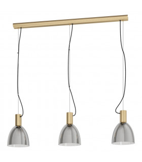 Lebalio 3 Lamp Straight Bar Pendant Ceiling Light Bronzed-1