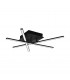 Lasana Led 3 Lamp Integrated Led Semi Flush Light Black