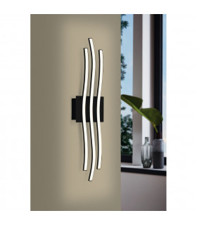 Roncade Integrated LED Semi Flush Light Black-2