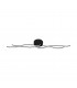 Roncade Integrated LED Semi Flush Light Black