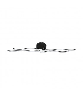 Roncade Integrated LED Semi Flush Light Black
