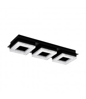 Fradelo Integrated LED Semi Flush Light Black