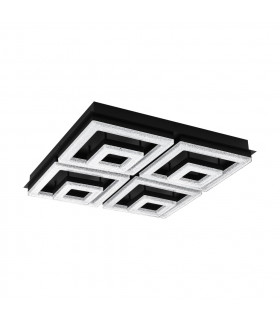 Fradelo Integrated LED Semi Flush Light Black-1