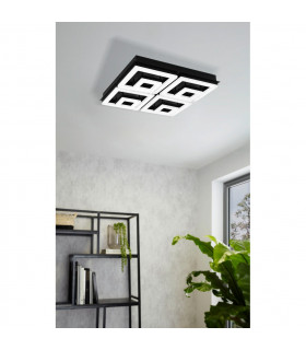 Fradelo Integrated LED Semi Flush Light Black-2