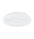 Benariba Led Patterned Glass Flush Ceiling Light White