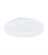 Benariba Led Patterned Glass Flush Ceiling Light White-1
