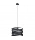 Cremella Cylindrical Pendant Ceiling Light Black-1