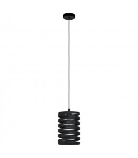 Cremella Slim Pendant Ceiling Light Black
