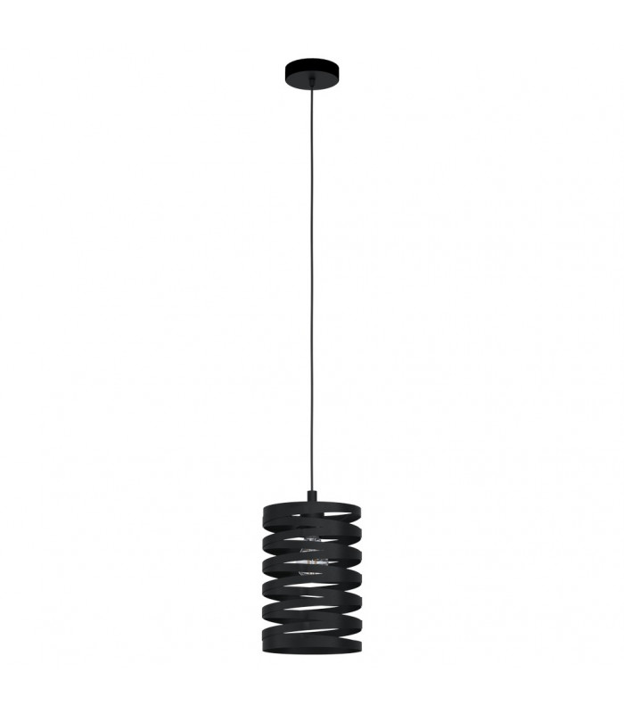 Cremella Slim Pendant Ceiling Light Black