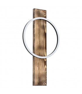 Boyal Integrated LED Wall Light Black Brown Rustic-1