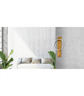Boyal Integrated LED Wall Light Black Brown Rustic-2