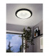 Acolla Led Glass & Crystal Ceiling Light Black-2