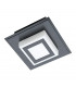 Masiano Integrated LED Semi Flush Light Black