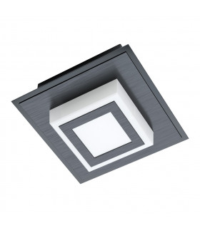 Masiano Integrated LED Semi Flush Light Black