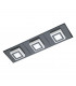 Masiano Led 3 Lamp Integrated Led Semi Flush Light Black