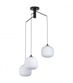 Mantunalle 3 Lamp Cluster Pendant Ceiling Light Black