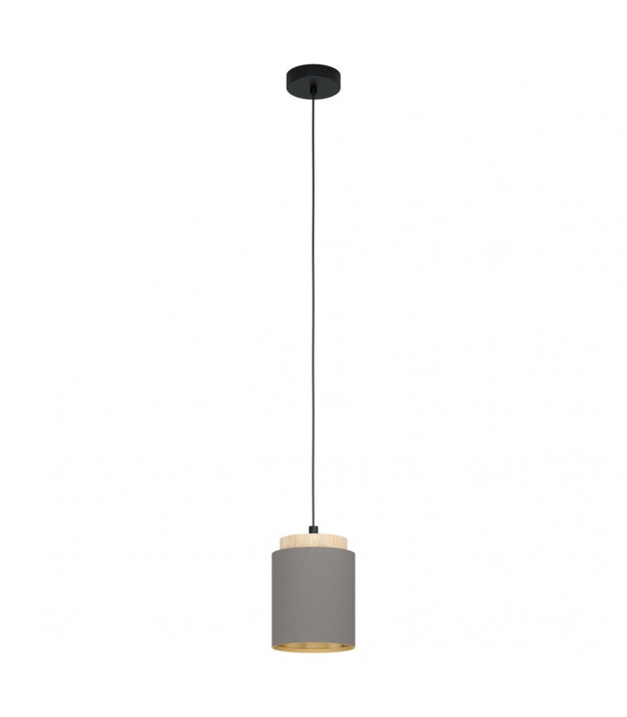 Albariza Slim Pendant Ceiling Light Black Brown