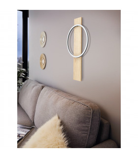 Boyal Integrated LED Wall Light Black Brown-2