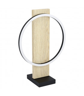 Boyal Integrated LED Table Lamp Black Brown