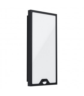 Casazza Led Outdoor Motion Sensor Wall Light Black IP44