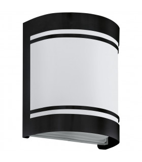 Cerno Outdoor Flush Wall Light Black IP44
