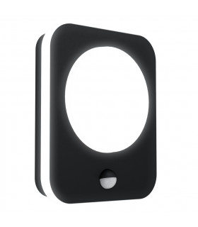 Madriz Led Outdoor Motion Sensor Wall Light Black IP44