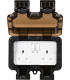 Smart 13A 2G Outdoor Socket 230V IP66 W-1